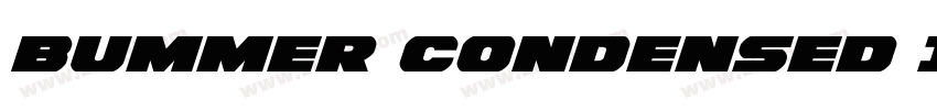 Bummer Condensed Ita字体转换